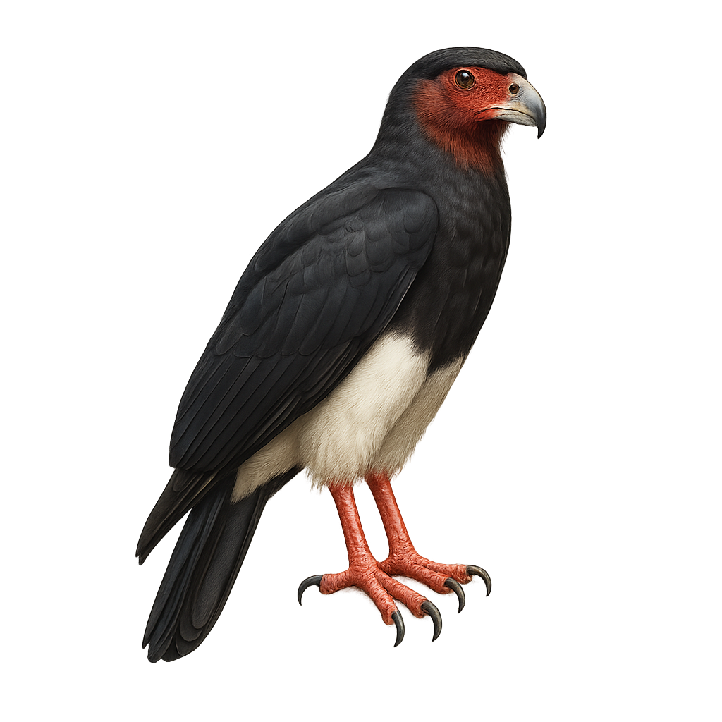 Caracara à gorge rouge