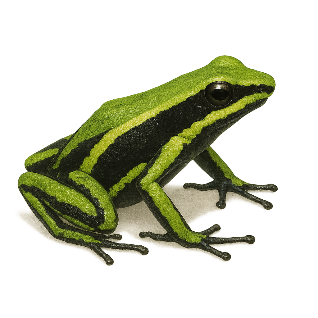 Grenouille à trois bandes