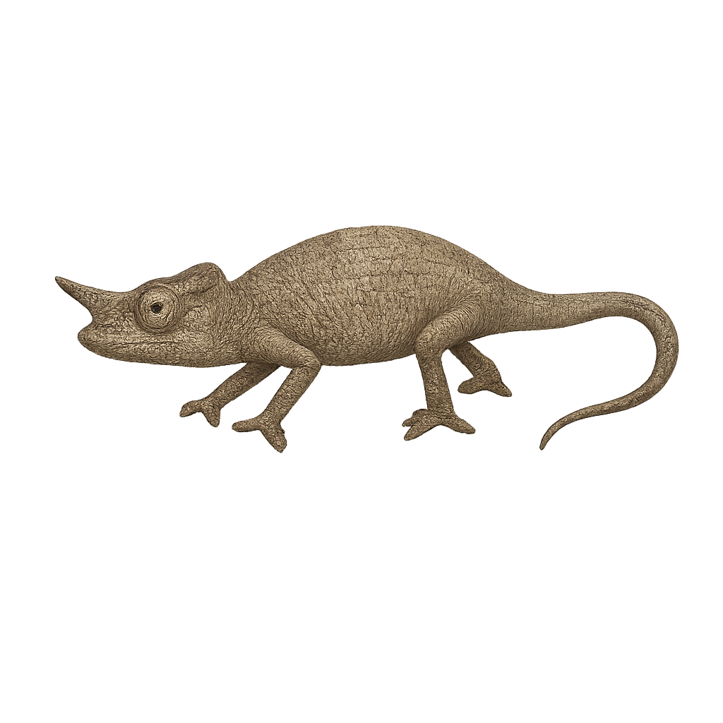 Caméléon à nez court
