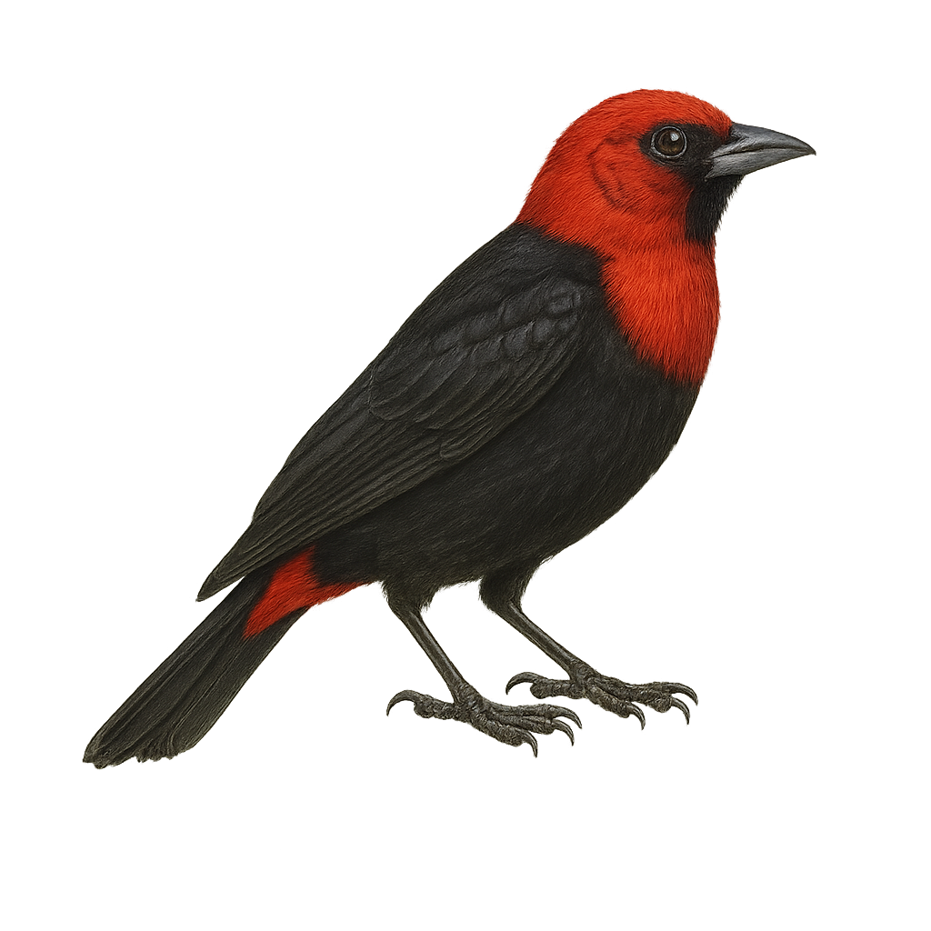 Malimbe à dos rouge