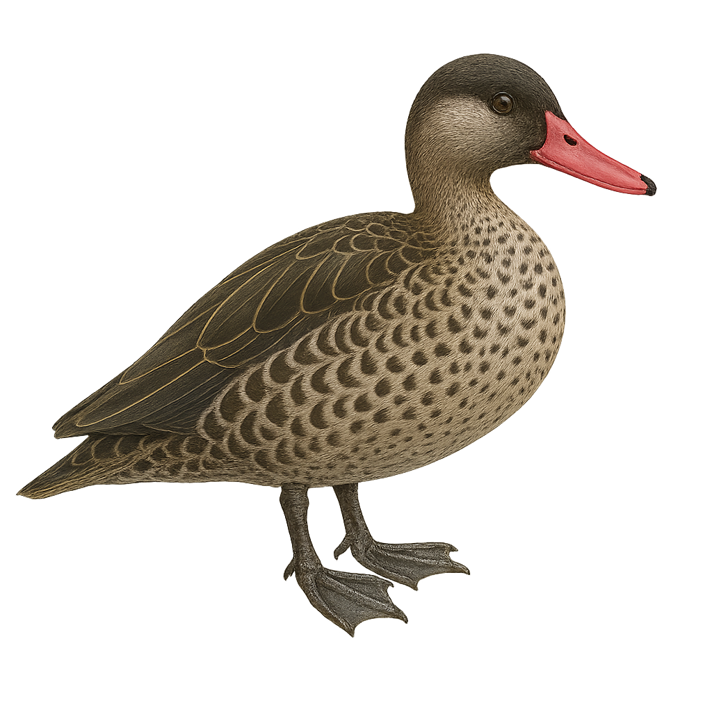 Pato de pico rojo