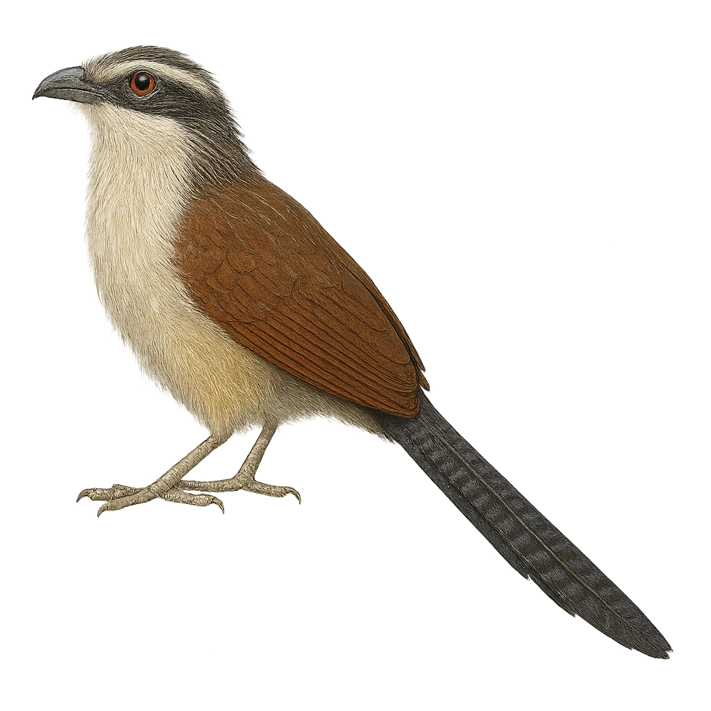 White-browed Coucal