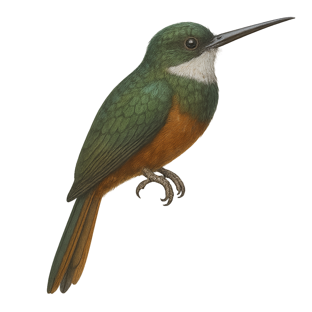 Jacamar à queue rousse