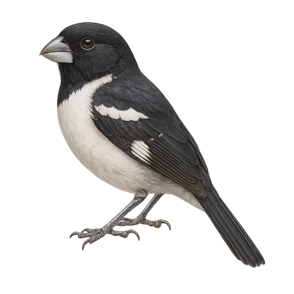 Sporophile à ailes blanches