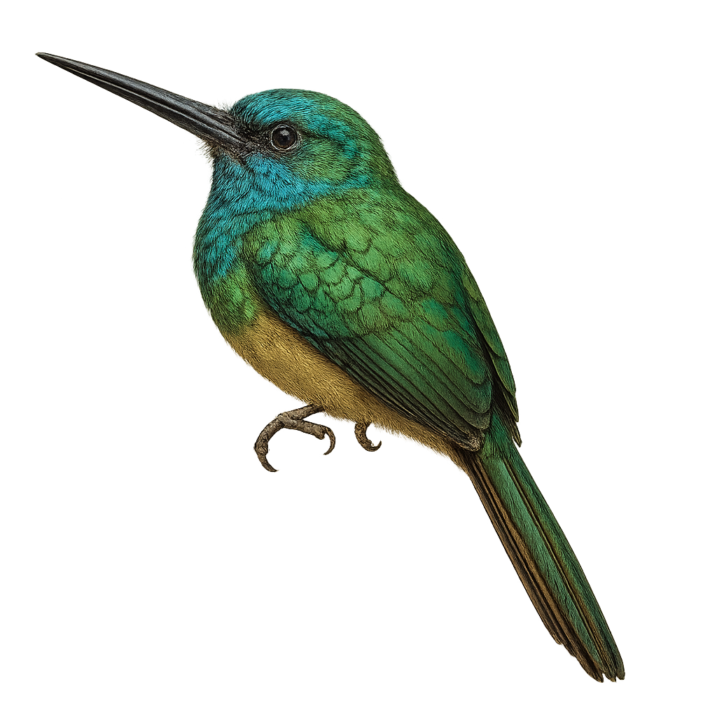 Jacamar à couronne bleue