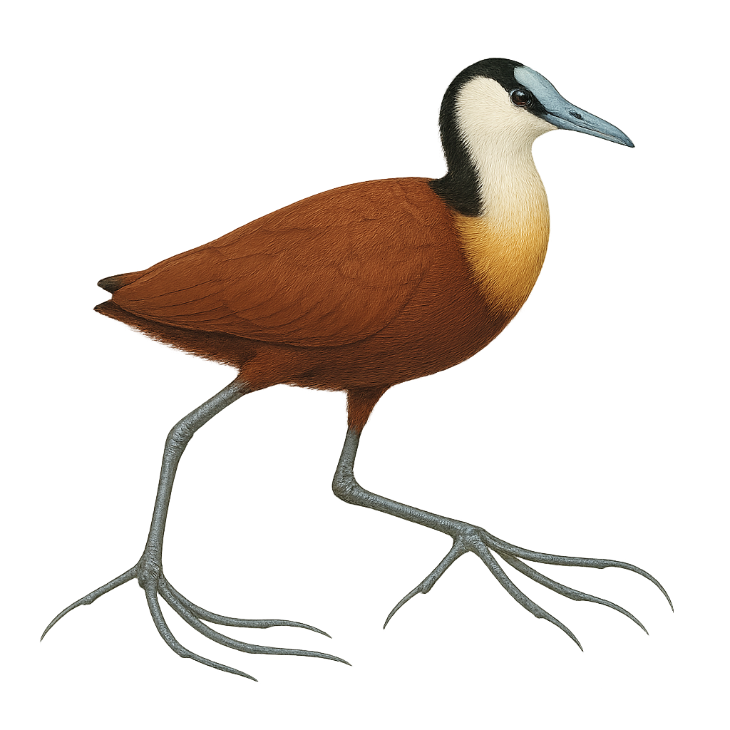 Jacana à poitrine dorée