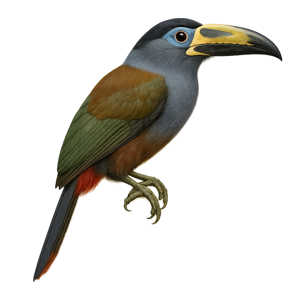 Toucan à capuchon
