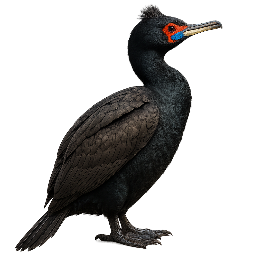 Cormoran à face rouge
