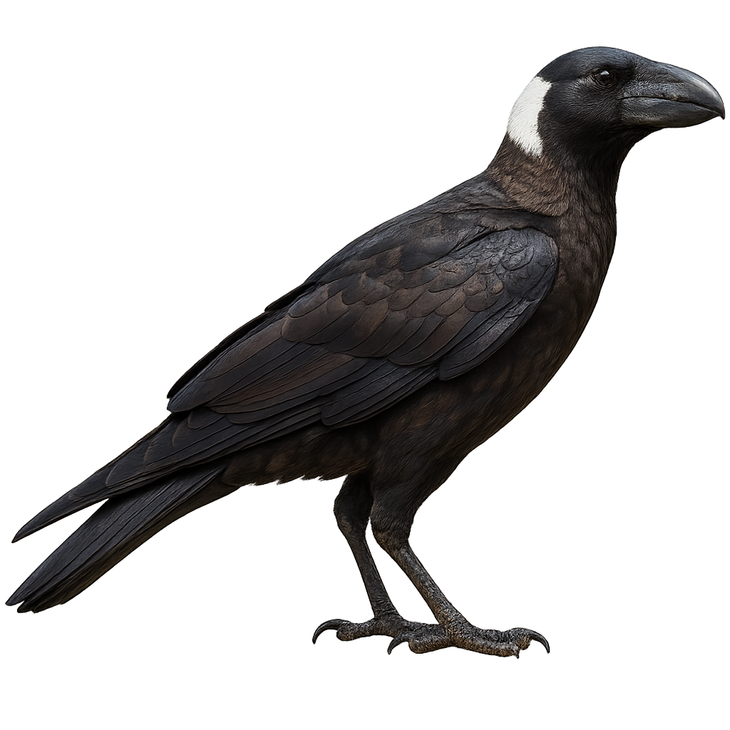 Grand Corbeau à bec épais
