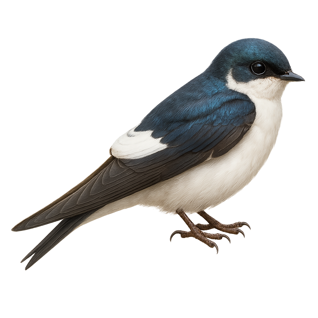 Hirondelle à ailes blanches